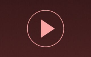 Ilustrasi tombol putar video vertikal
