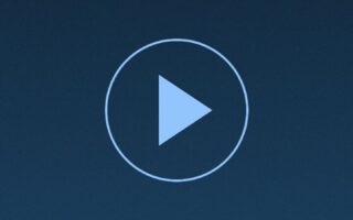 Ilustrasi tombol putar video vertikal