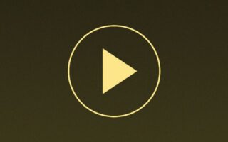 Ilustrasi tombol putar video vertikal